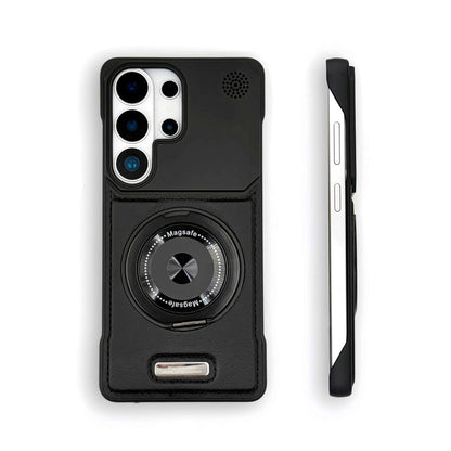 Samsung Semi-Enclosed Magnetic Phone Case with Rotating Stand