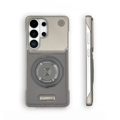 Samsung Semi-Enclosed Magnetic Phone Case with Rotating Stand