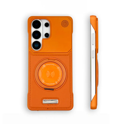 Samsung Semi-Enclosed Magnetic Phone Case with Rotating Stand