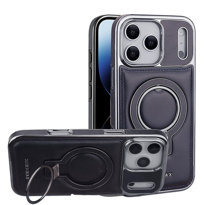 Luxury Premium Leather Magnetic Stand Case For iPhone Series