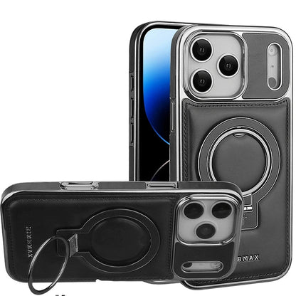 Luxury Premium Leather Magnetic Stand Case For iPhone Series