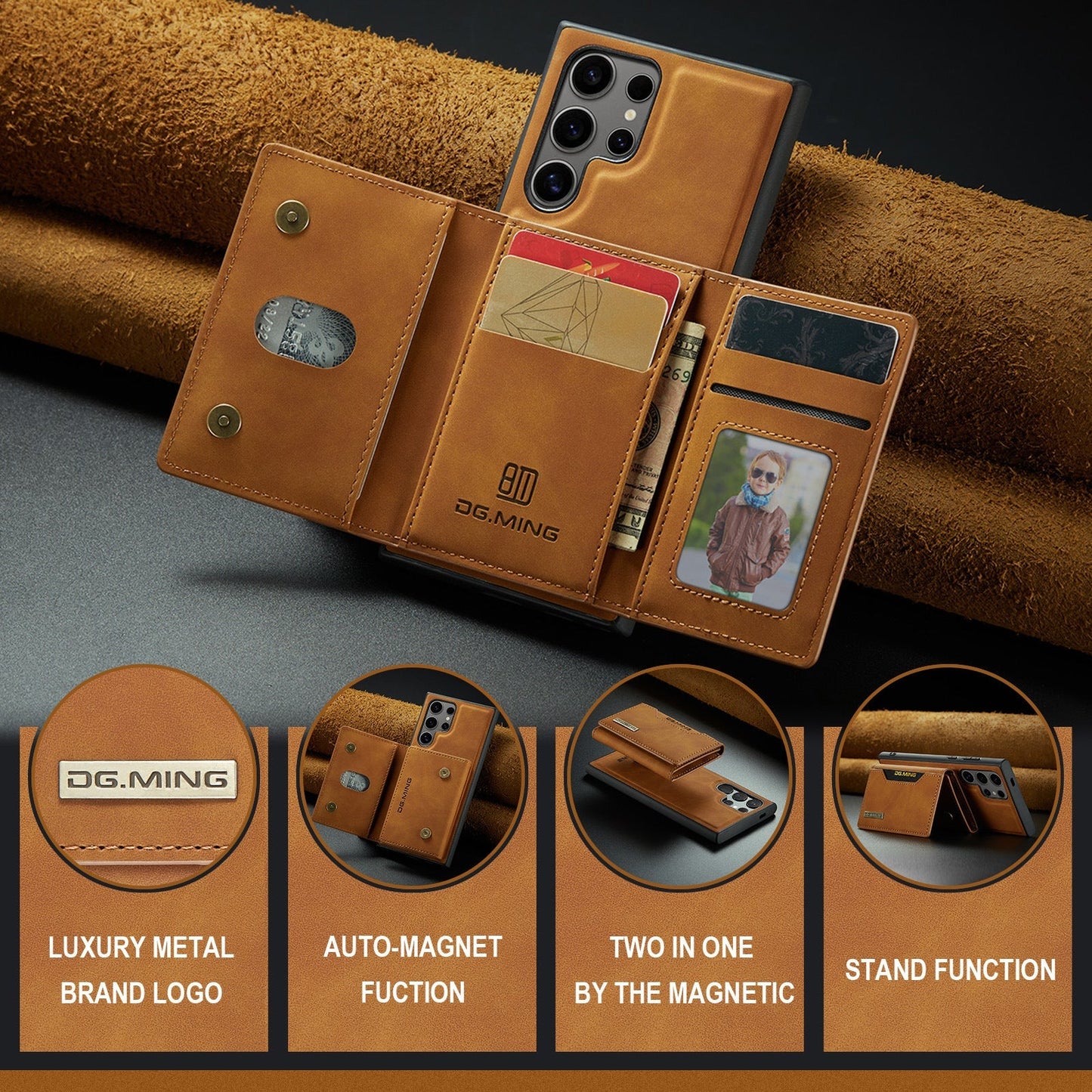 2 in 1 Detachable Back Cover For Samsung