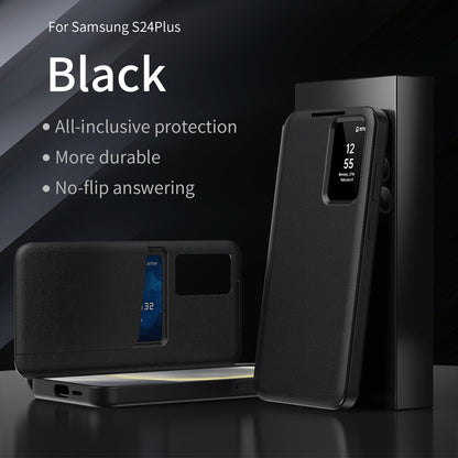 Smart window card insertion case for Samsung