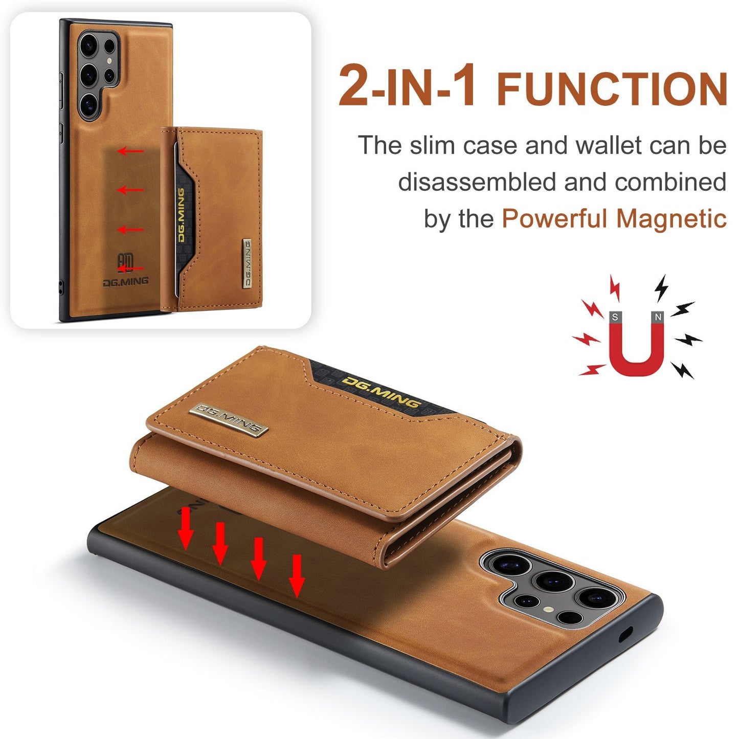 2 in 1 Detachable Back Cover For Samsung