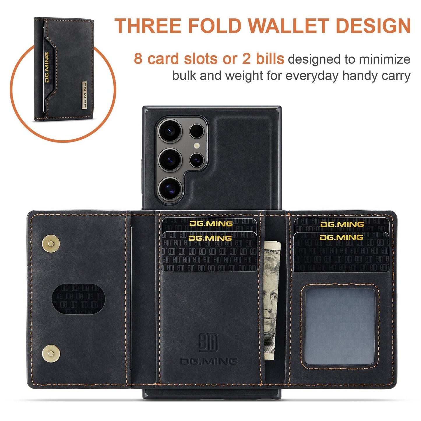 2 in 1 Detachable Back Cover For Samsung