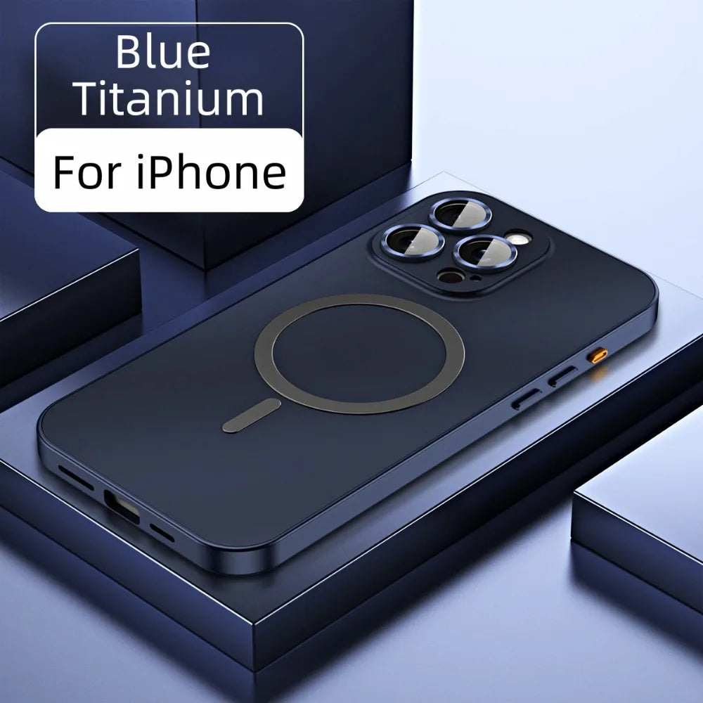 Magsafe Magnetic Frosting Metal Case For iPhone
