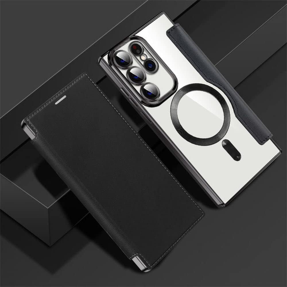 Flip Leather Card Slots Magnetic Phone Case For Samsung