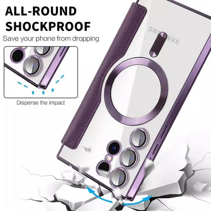Flip Leather Card Slots Magnetic Phone Case For Samsung