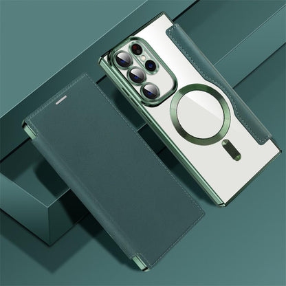Flip Leather Card Slots Magnetic Phone Case For Samsung