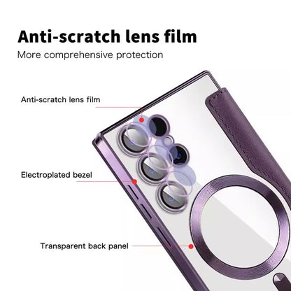 Flip Leather Card Slots Magnetic Phone Case For Samsung